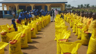 Madrasah Zeenatul Quran Rice Distribution