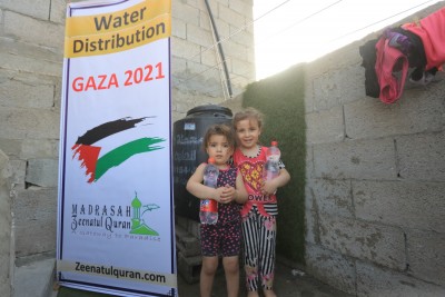 Madrasah Zeenatul Quran Water Distribution in Gaza (Ramadan 2021)