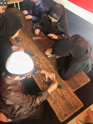 Madrasah Zeenatul Quran Students Making Quran Marker